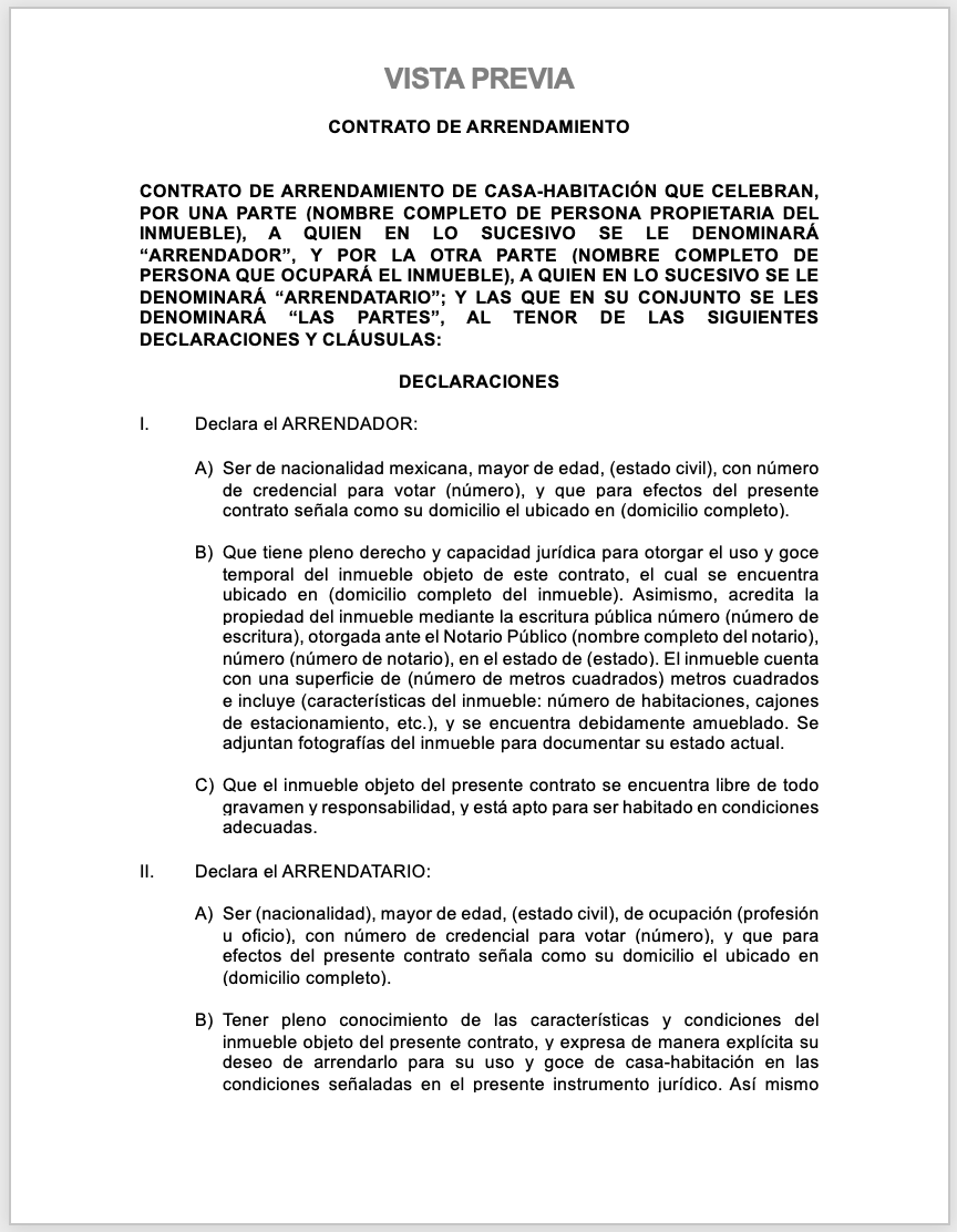 Arrendamiento de casa habitación amueblada