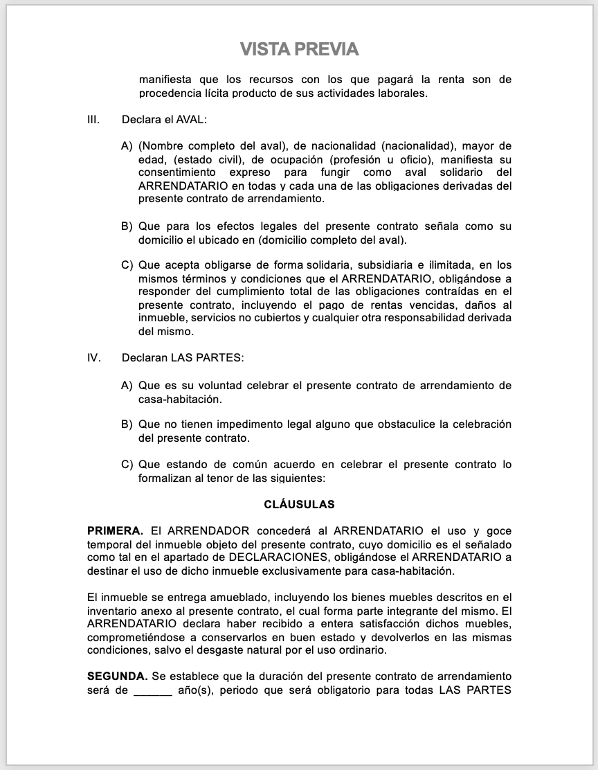 Arrendamiento de casa habitación amueblada - Image 2