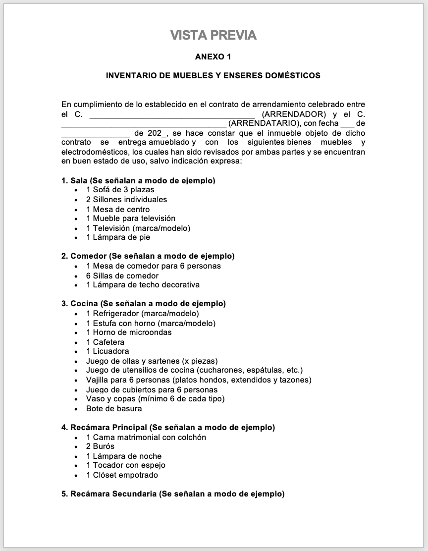 Arrendamiento de casa habitación amueblada - Image 3